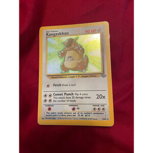 Kids' Pokémon Kangaskhan Jungle Holo Trading Card One Size Yellow Brown